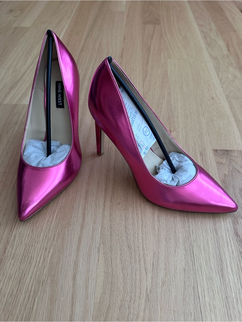 Nine West Shiny Fuchsia Pointed-Toe Stiletto Tatiana Pumps